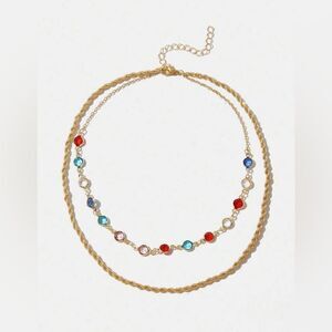 Crystal decor necklace #1429